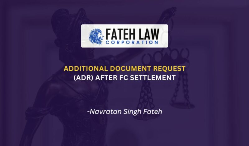 Additional Document Request after Federal Court settlement in Canadian immigration case