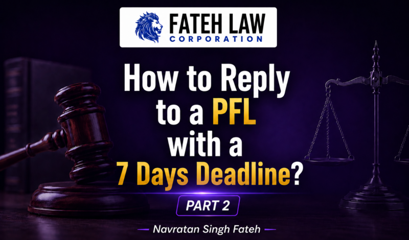 How to reply to an IRCC Procedural Fairness Letter (PFL) with a 7-day deadline – Part 2